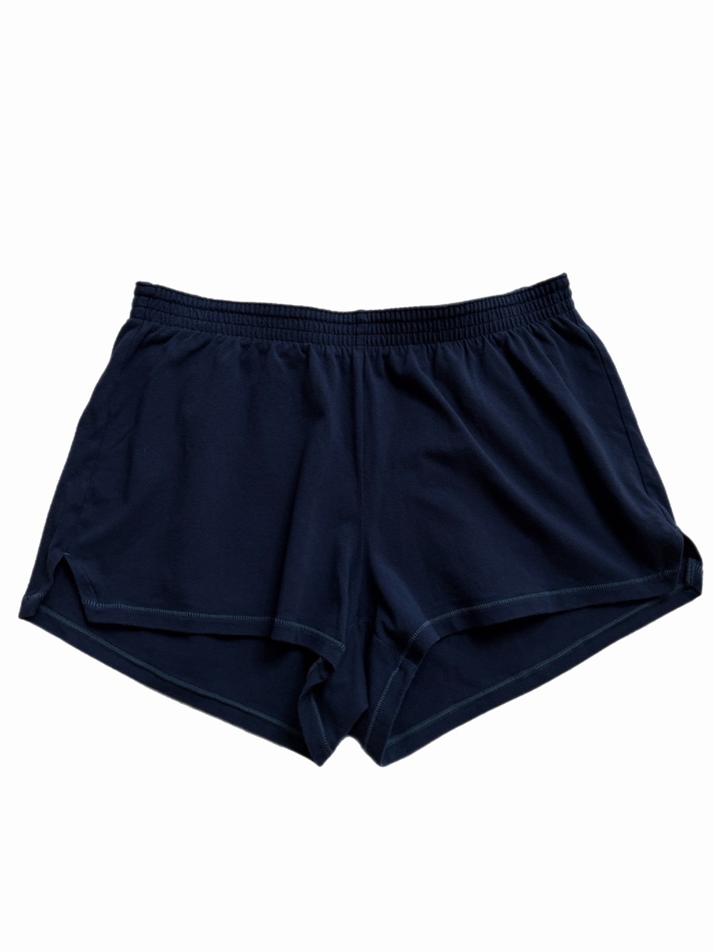 SKIMS Cotton Jersey Navy Blue Loose Shorts M Loungewear Campus